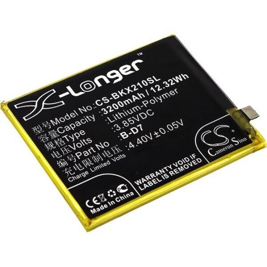 BBK Vivo X21 batteri (3200 mAh 3.85 V, Sort)