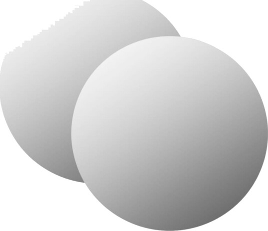 vidaXL Veggspeil 2 stk 70 cm rundt glass