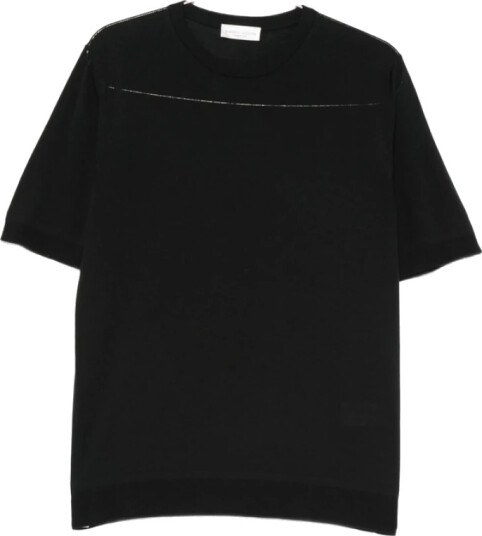 Roberto Collina Herre Topper Svart 5XL,