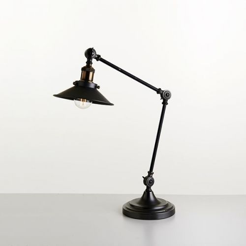 Athen Skrivebordlampe Sort antikk E27 60W IP 20