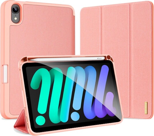 Dux Ducis Domo Etui iPad Mini 6 2021 8,4" PU-skinn Rosa