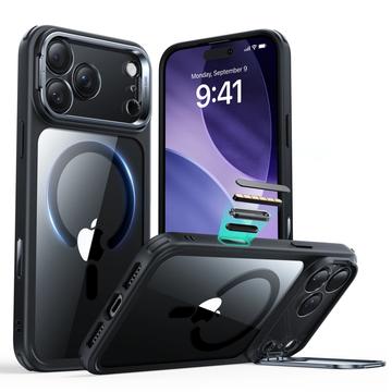 ESR iPhone 17 Pro HaloLock Classic Hybrid Kickstand MagSafe deksel   svart / klar