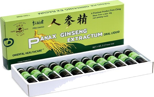 10 stk Pine Brand Panax Ginseng-ekstrakt – 2000 mg 6-årig Rød Ginseng – 10 x 10 ml SALG! DIVERSE 109506