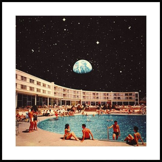 Lunar Pool Poster Plakat / 70x70cm