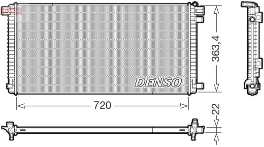 DENSO DRM02051 Radiator motorkjøling