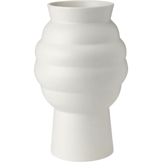 Knabstrup Keramik Tortus Archie No2 Vase 23,5 cm Hvit