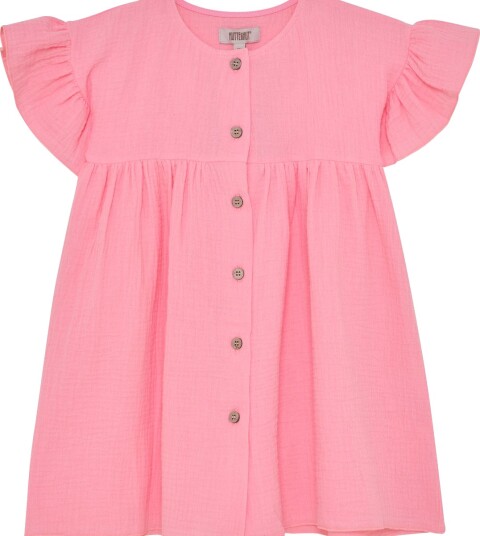 Huttelihut Dress Ss Muslin Pink 116 Huttelihut Dress Ss Muslin Pink 116