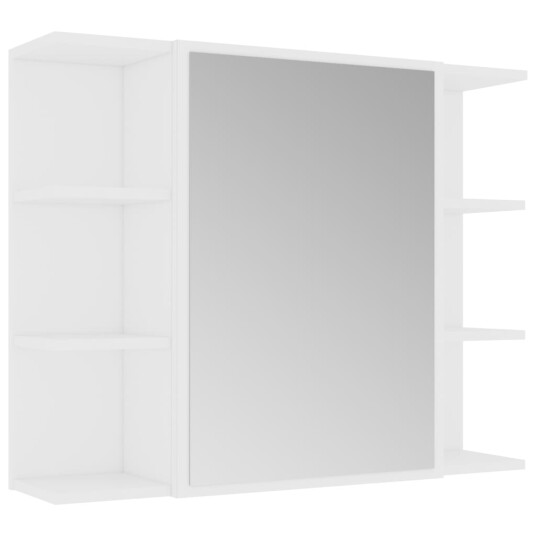 vidaXL Baderomsmøbler 3 deler hvit sponplate