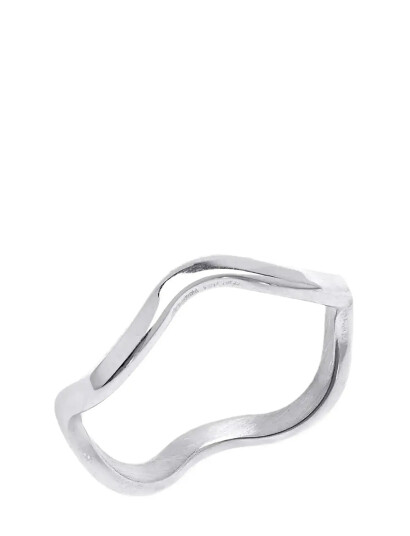 TIMI OF SWEDEN Johanna Wavy Ring Stainless Steel Silver 55