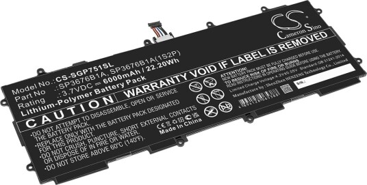 Batteri til Samsung Galaxy Note 10.1 Sam_SGP751SL