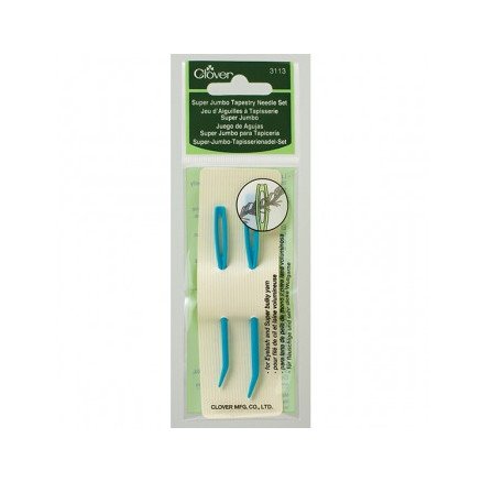 Clover Super Jumbo stoppepinner strikkepinner 2 stk.