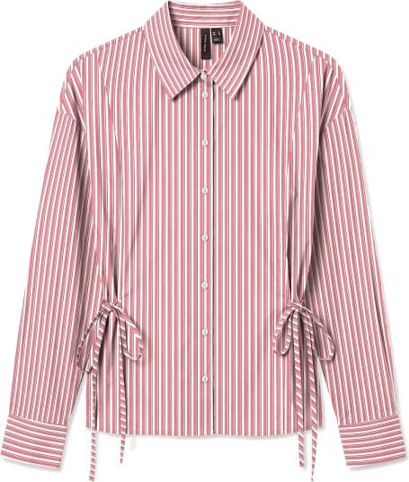 Vero Moda Vmasta Ls Tie Shirt Wvn Ret Pink M