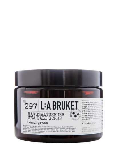 L:a Bruket 297 Sea Salt Scrub Lemongrass - Nude - 420 g L:a Bruket 297 Sea Salt Scrub Lemongrass - Nude - 420 g