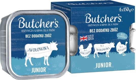 Butcher'S Våtfôr Sparepakke Original Junior Miks Kylling Kalkun Okse 24 X 150 G Butcher'S Våtfôr Sparepakke Original Junior Miks Kylling Kalkun Okse 24 X 150 G