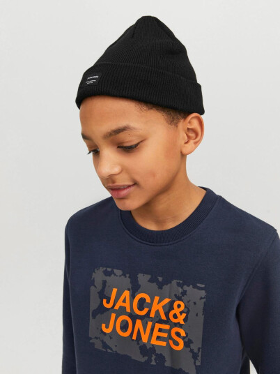 Jack and Jones Junior DNA Beanie Junior Sort S/M