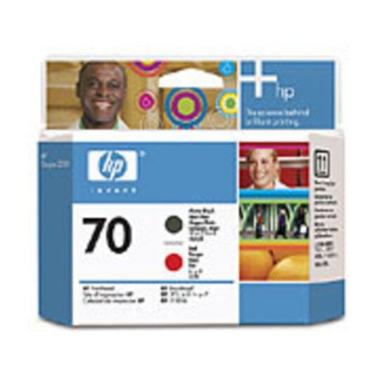 HP 70 PRINTHEAD (MATT SORT/RØD)