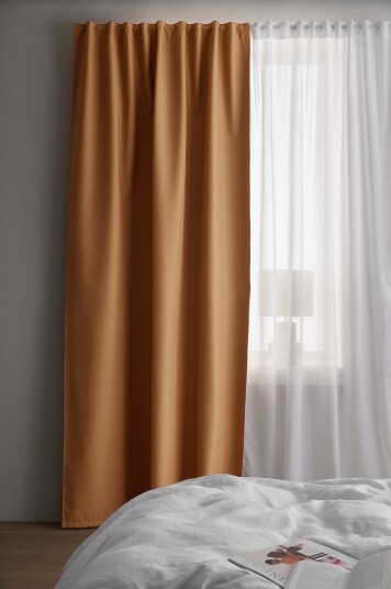 Ellos Home Mørkleggingsgardin Cara 1 stk Beige
