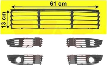 Ventilasjonsgitter VAN WEZEL 5837590