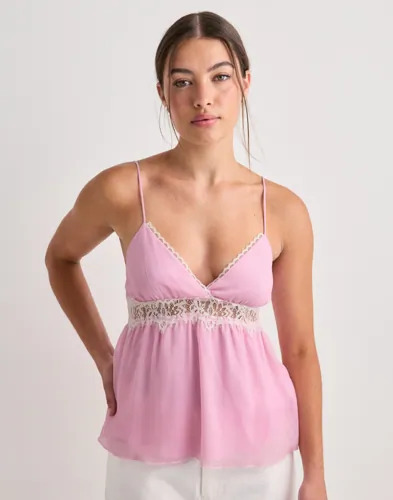 Nelly Rosa Chiffon Lace Top