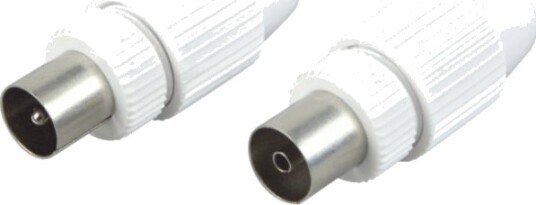 Schwaiger Koaksialadapter F-Type Til IEC Han Hvit 2 Stk Schwaiger Koaksialadapter F-Type Til IEC Han Hvit 2 Stk