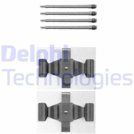 Tilbehørsett, skivebremse belegg DELPHI LX0398