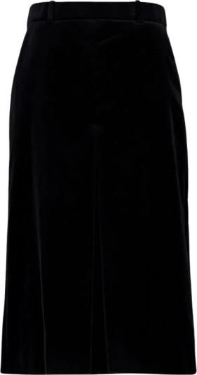 Saint Laurent Dame Skjørt Svart L, Saint Laurent Dame Skjørt Svart L,