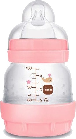 Mam Perfect Start Smokkeflaske 130ml Fra 0 Mnd Rosa