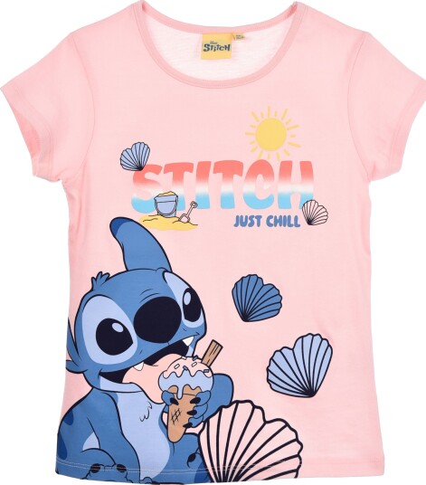 Lilo & Stitch Tshirt Pink 98