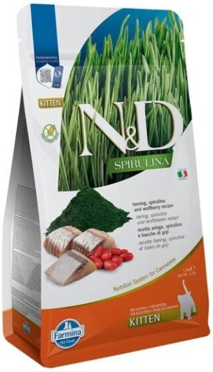 Farmina N&D Cat Spirulina & Herring Kitten 1.5 kg