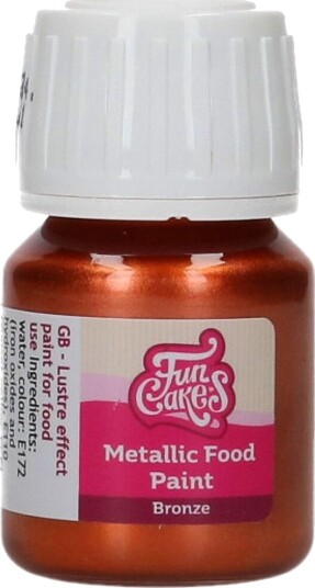 FunCakes Spiselig Bronse Metallic Maling 30ml