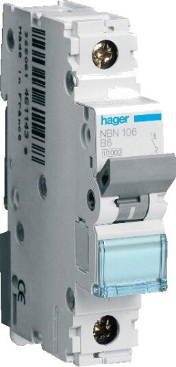 Hager Miniatyrbryter NDN132 1-Polet, 10 Ka, D-Karakteristikk 32A