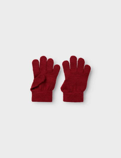 Lil"Atelier Nmnnanson Knit Gloves1 Lil - Red - 4 Lil"Atelier Nmnnanson Knit Gloves1 Lil - Red - 4