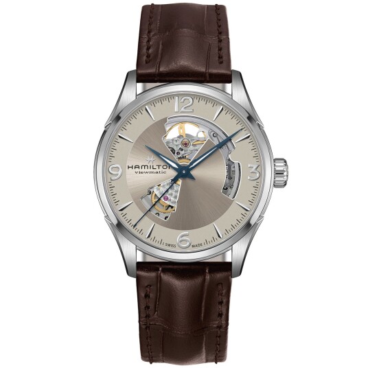 Hamilton Jazzmaster Open Heart Auto H32705521 - Herre - 42 mm - Analog - Automatisk - Safirglass Hamilton Jazzmaster Open Heart Auto H32705521 - Herre - 42 mm - Analog - Automatisk - Safirglass