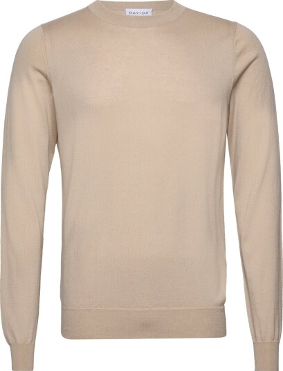 Davida Cashmere | Man Fine Knit O Neck Sweater | XL