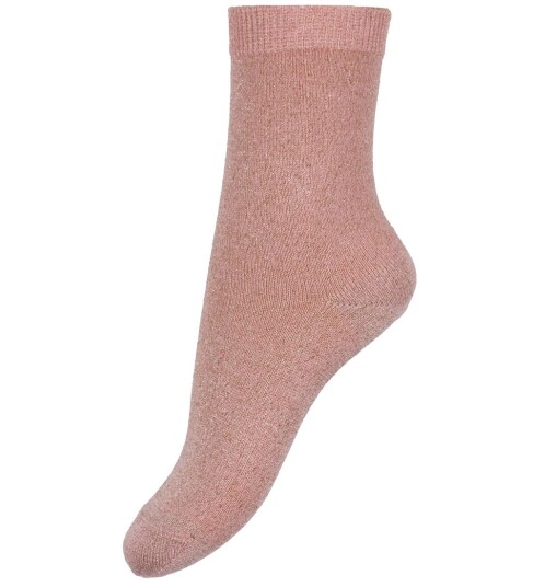 Condor Sokker Viskose Rosa m. Glitter 36/39 Sokker 36 39