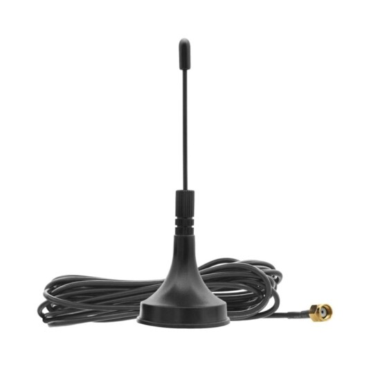 WiFi antenne med RP SMA kontakt og magnetisk fot 3m kabel