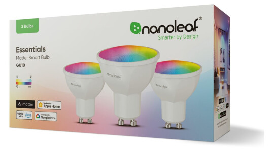 Nanoleaf Essentials Matter LED-pære GU10 (3-pk) Nanoleaf Essentials Matter LED-pære GU10 (3-pk)