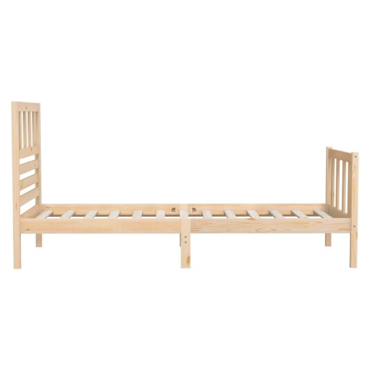 vidaXL Sengeramme heltre 75x190 cm 2FT6 Small Single