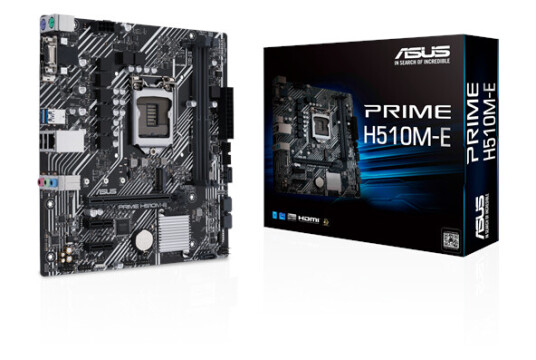 ASUS PRIME H510M-E Hovedkort - Intel H510 - Intel LGA1200 socket - DDR4 RAM - Micro-ATX ASUS PRIME H510M-E Hovedkort - Intel H510 - Intel LGA1200 socket - DDR4 RAM - Micro-ATX