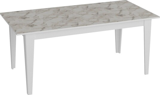 Bascle Spisebord 180 cm - Hvit