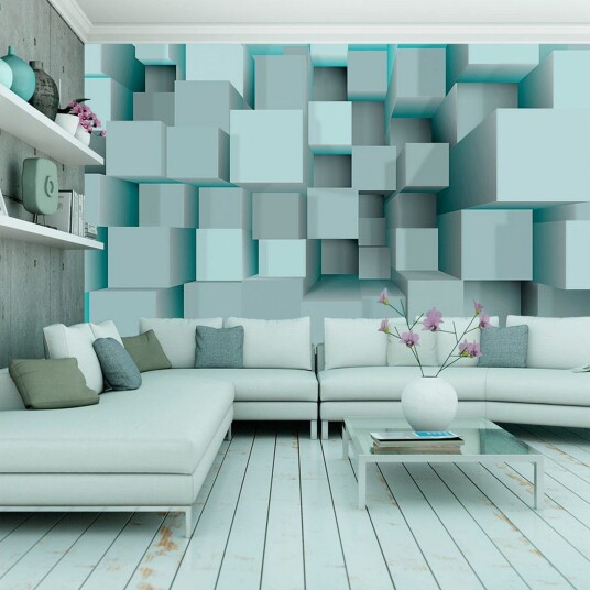 Fototapet Blue Puzzle 400x280 - Artgeist sp. z o. o.
