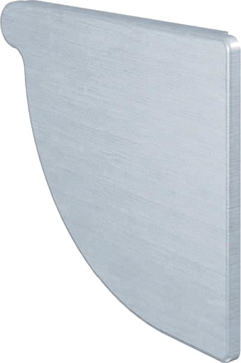 333 mm RZ høyre ende bunn 1/4 rund zinc