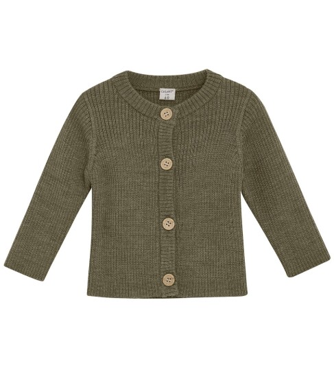 CeLaVi Cardigan Knitted Khaki green 70