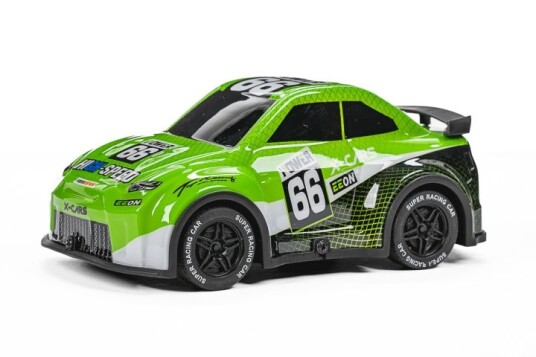 Tec-Toy Mini Rally 1:24 Radiostyrt Bil med Lys Grønn