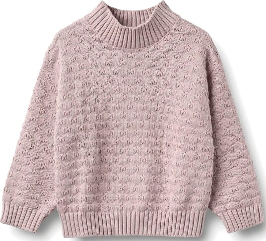 Wheat Chunky Knit Pullover Abby SOFT LILAC 128