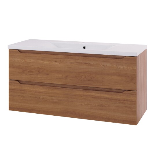 Linn Bad Emma D45cm Servantskap Eik / 120cm 2 Skuffer Linn Bad Emma D45cm Servantskap Eik / 120cm 2 Skuffer