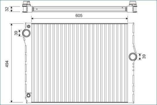 Radiator VALEO 701172