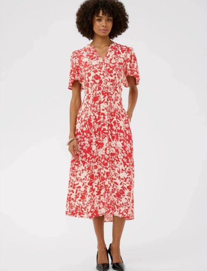 Culture Cujenny Long Dress   Red   L