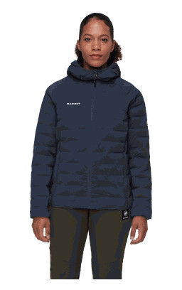 Mammut Sender In Hooded Jacket jakke dame Blå L Mammut Sender In Hooded Jacket jakke dame Blå L