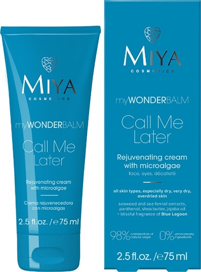 Miya myWONDERBALM Call Me Later Rejuvenating Cream Microalgae 75 ml Miya myWONDERBALM Call Me Later Rejuvenating Cream Microalgae 75 ml